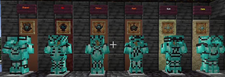 Boredom's ~ ReShaped Armor, Текстуры, Minecraft