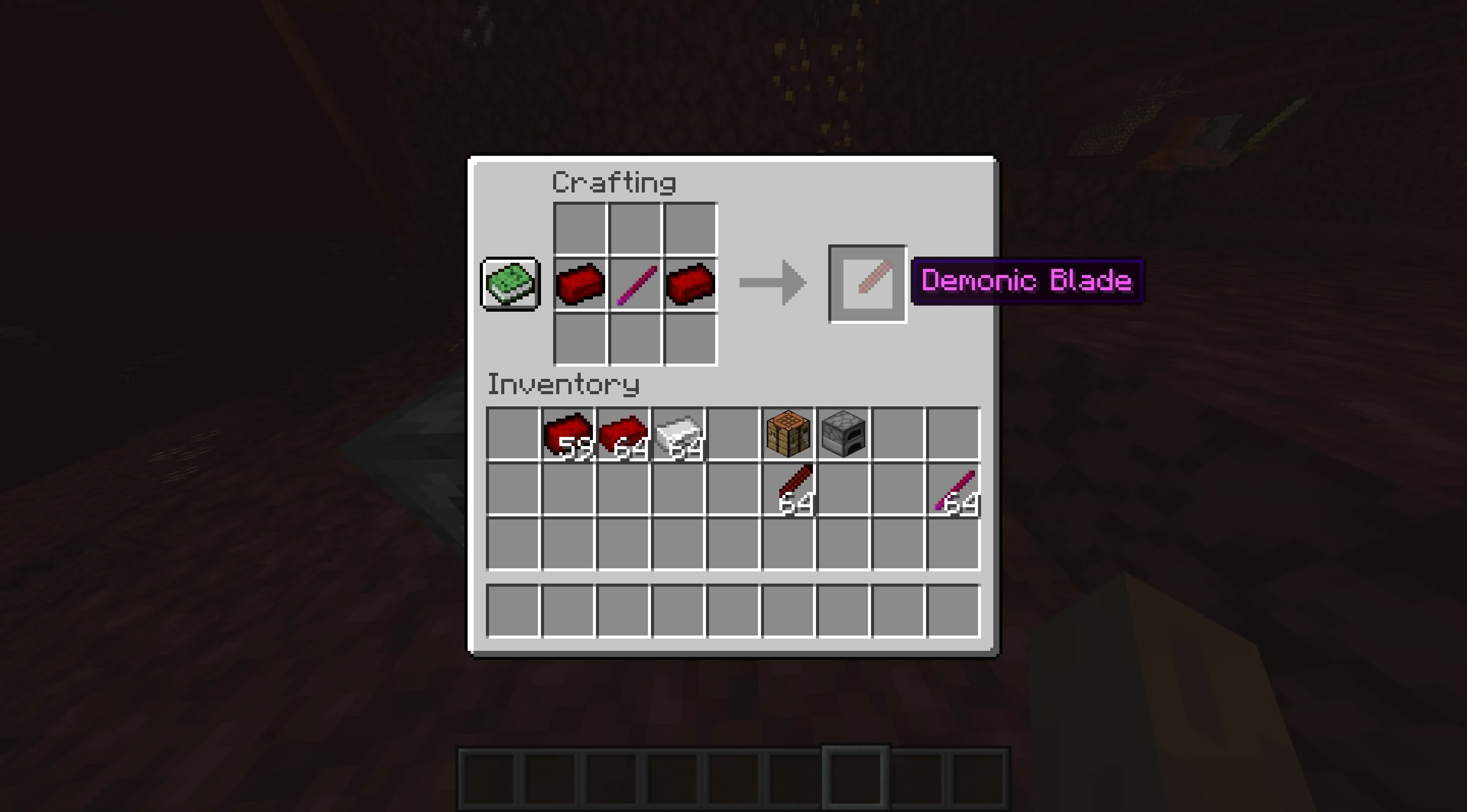 Demonic Sword, Моды, Minecraft