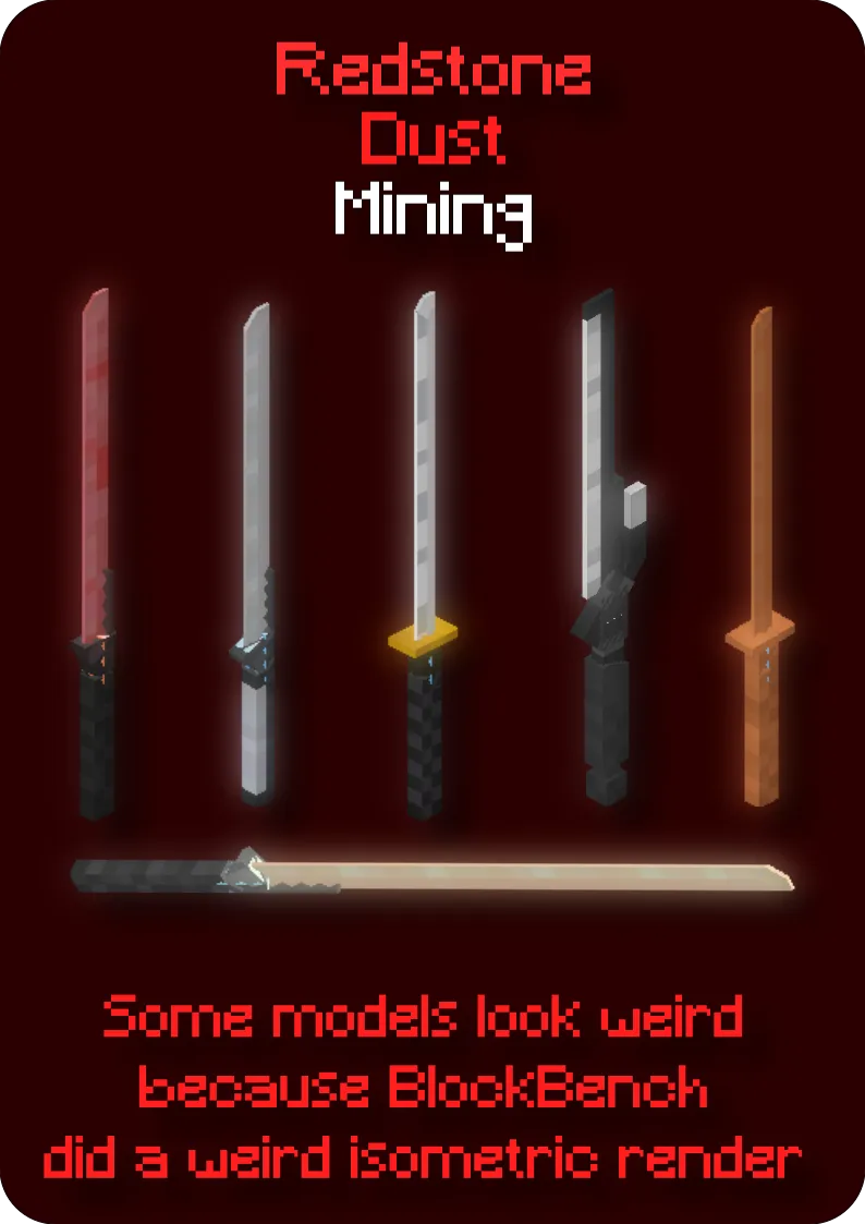 Redstone Dust Mining, Текстуры, Minecraft