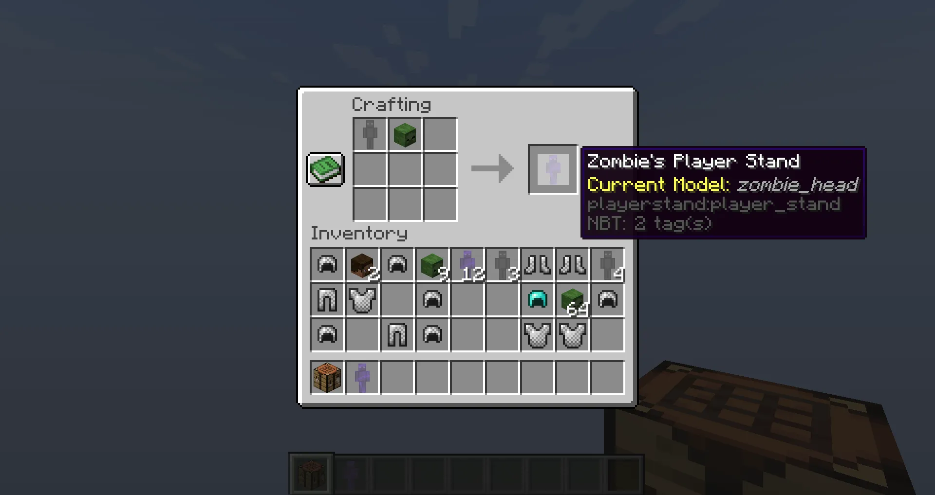 Player Stand, Моды, Minecraft