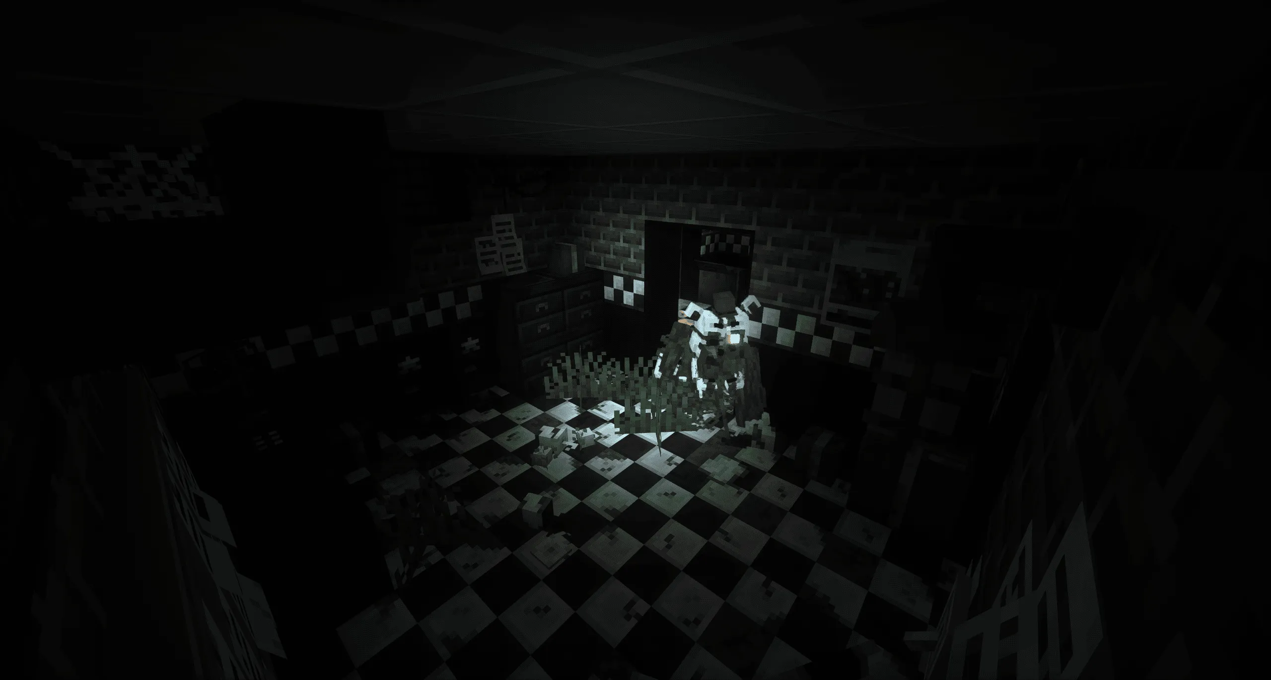 [Five Nights at Freddy's] Fazbear's Pizzeria Survival  (FNAF FPS) — скриншот 3 (Модпаки, Minecraft)