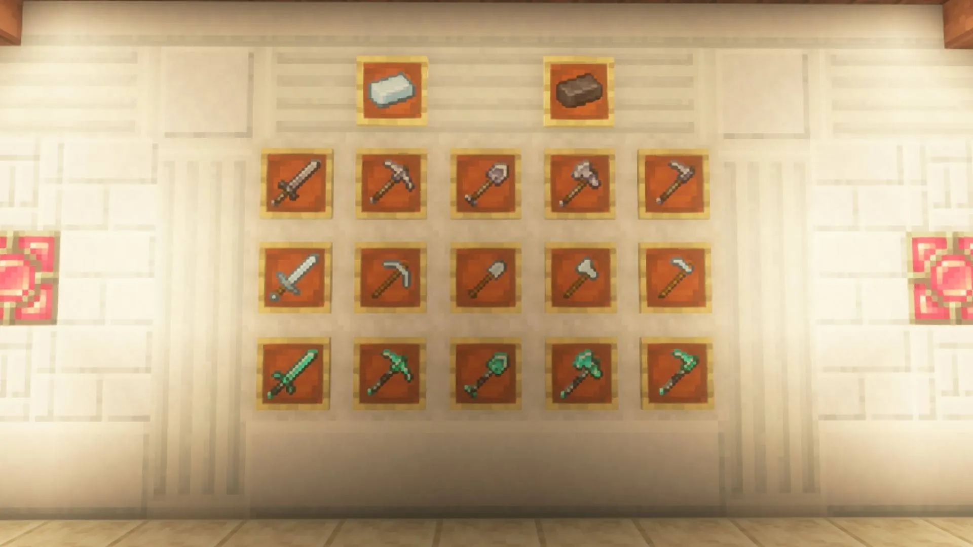 The Platinum Ore Obscuria's Tools, Текстуры, Minecraft
