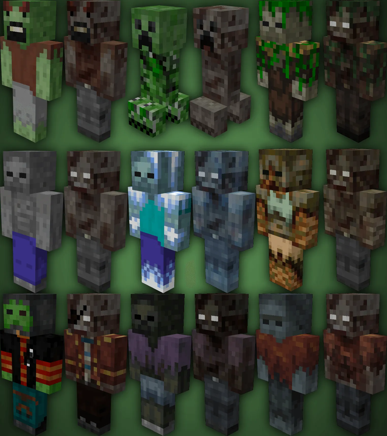 TZP Extra Compat (Tissou's Zombie Style), Текстуры, Minecraft
