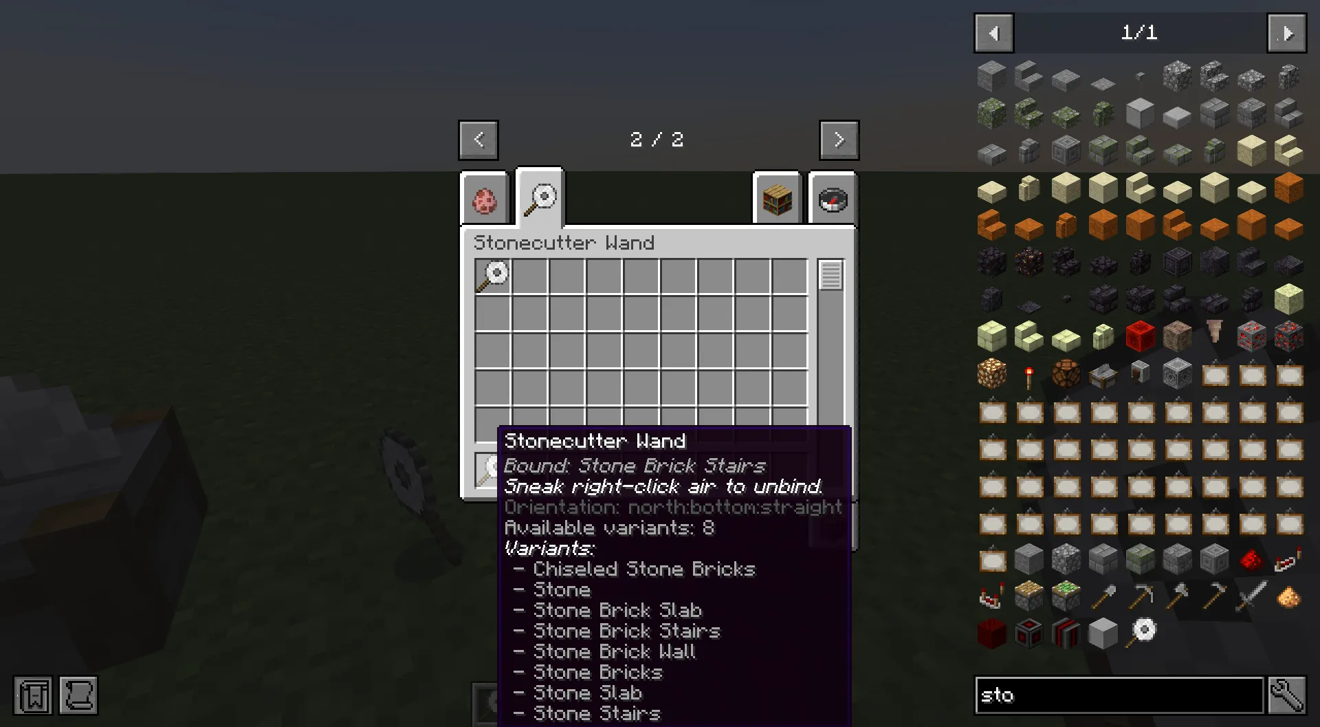 Stonecutter Wand, Моды, Minecraft