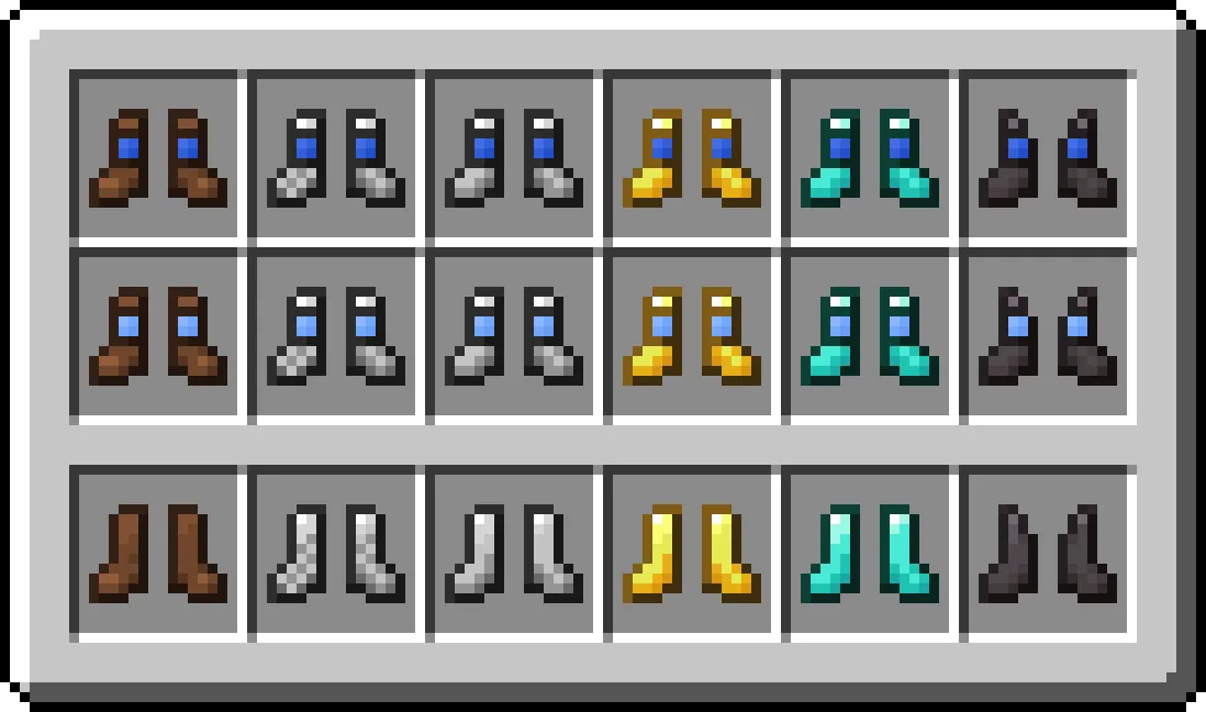 VEGE: Alternate Boots [OptiFine] — скриншот 2 (Текстуры, Minecraft)