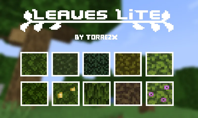 Torrezx-Leaves lite, Текстуры, Minecraft