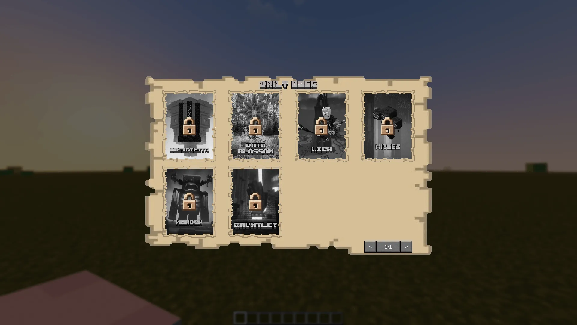 Daily Boss x Bosses of Mass Destruction, Моды, Minecraft