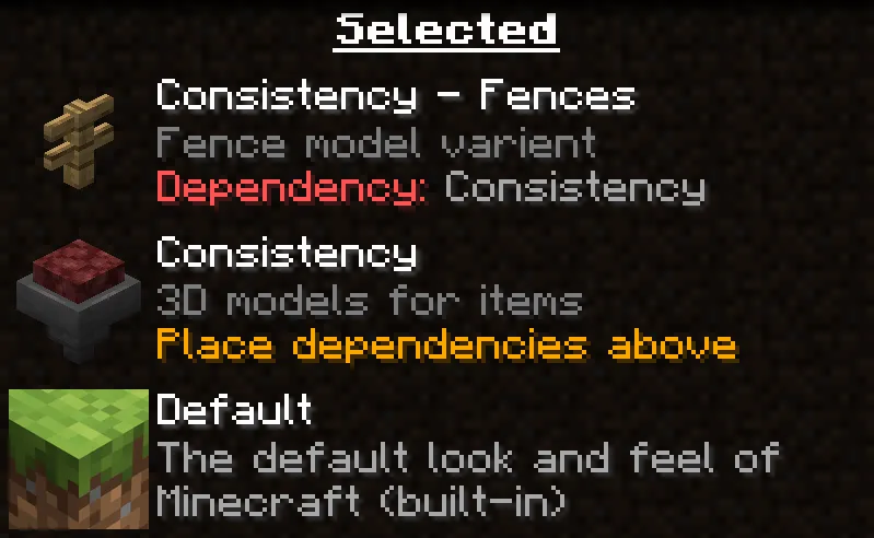 Consistency - Fences — скриншот 4 (Текстуры, Minecraft)
