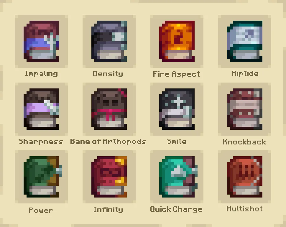 Resplendent & Remembered Enchanted Books — скриншот 3 (Текстуры, Minecraft)