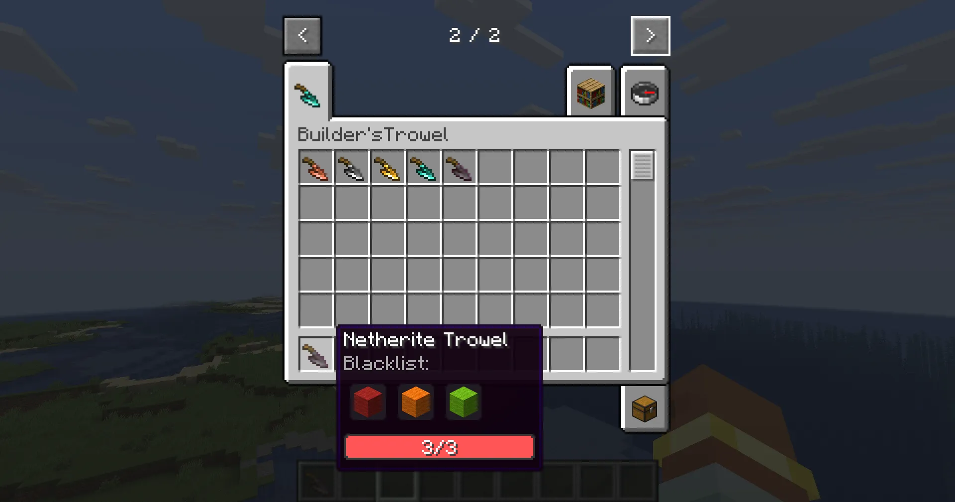 Builder'sTrowels, Моды, Minecraft