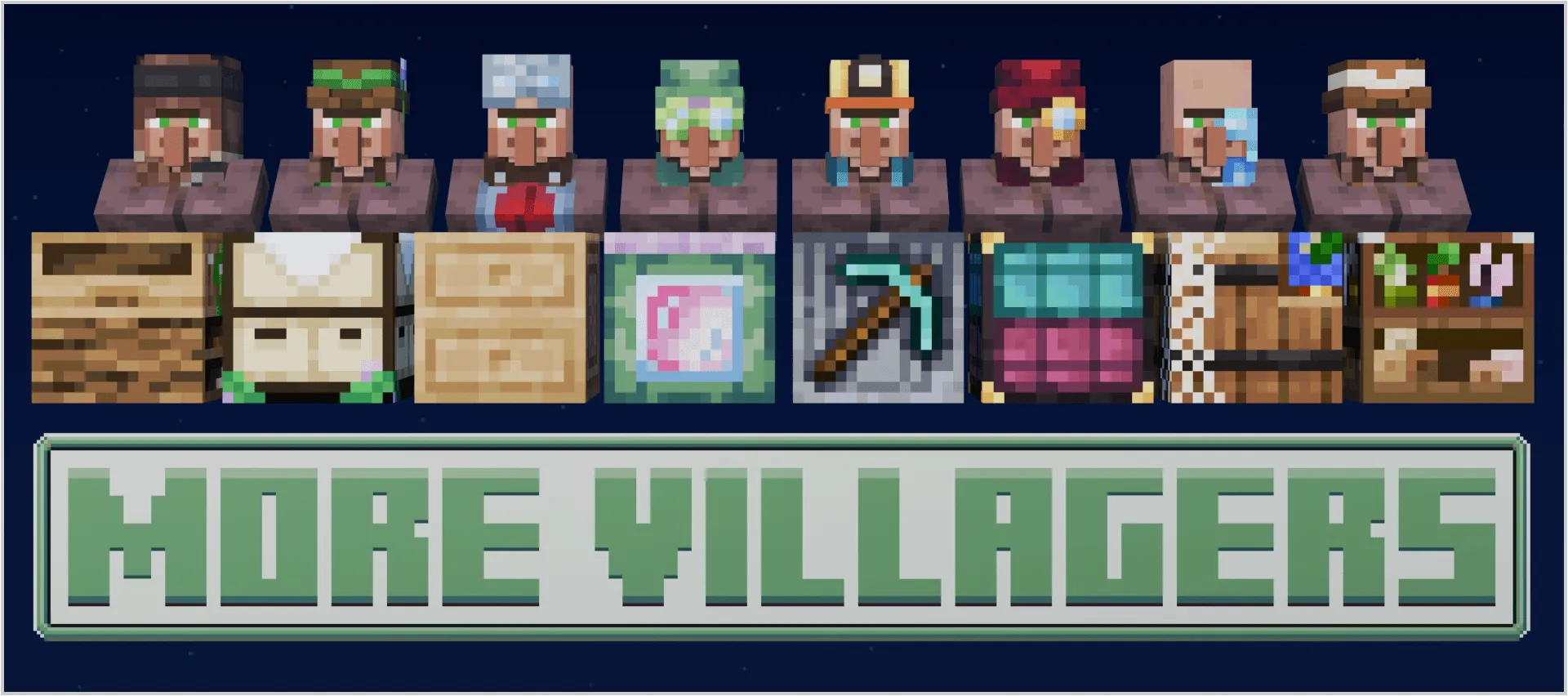 More Villagers : Re-employed, Моды, Minecraft