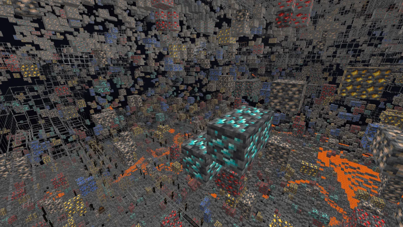 X-Ray Vision (xray), Текстуры, Minecraft