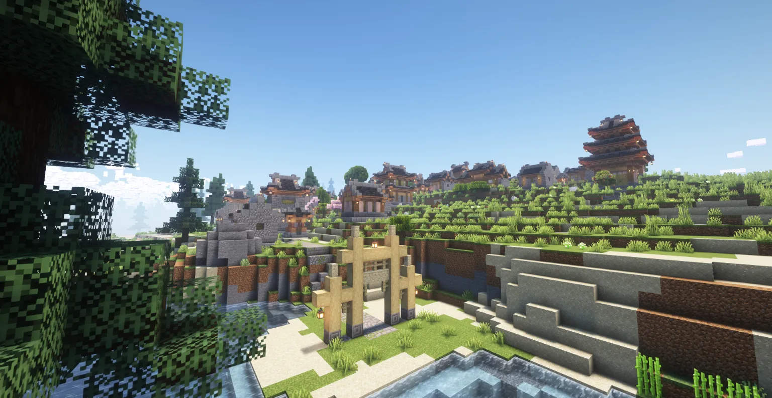 Chinese Village — скриншот 3 (Дата-паки, Minecraft)