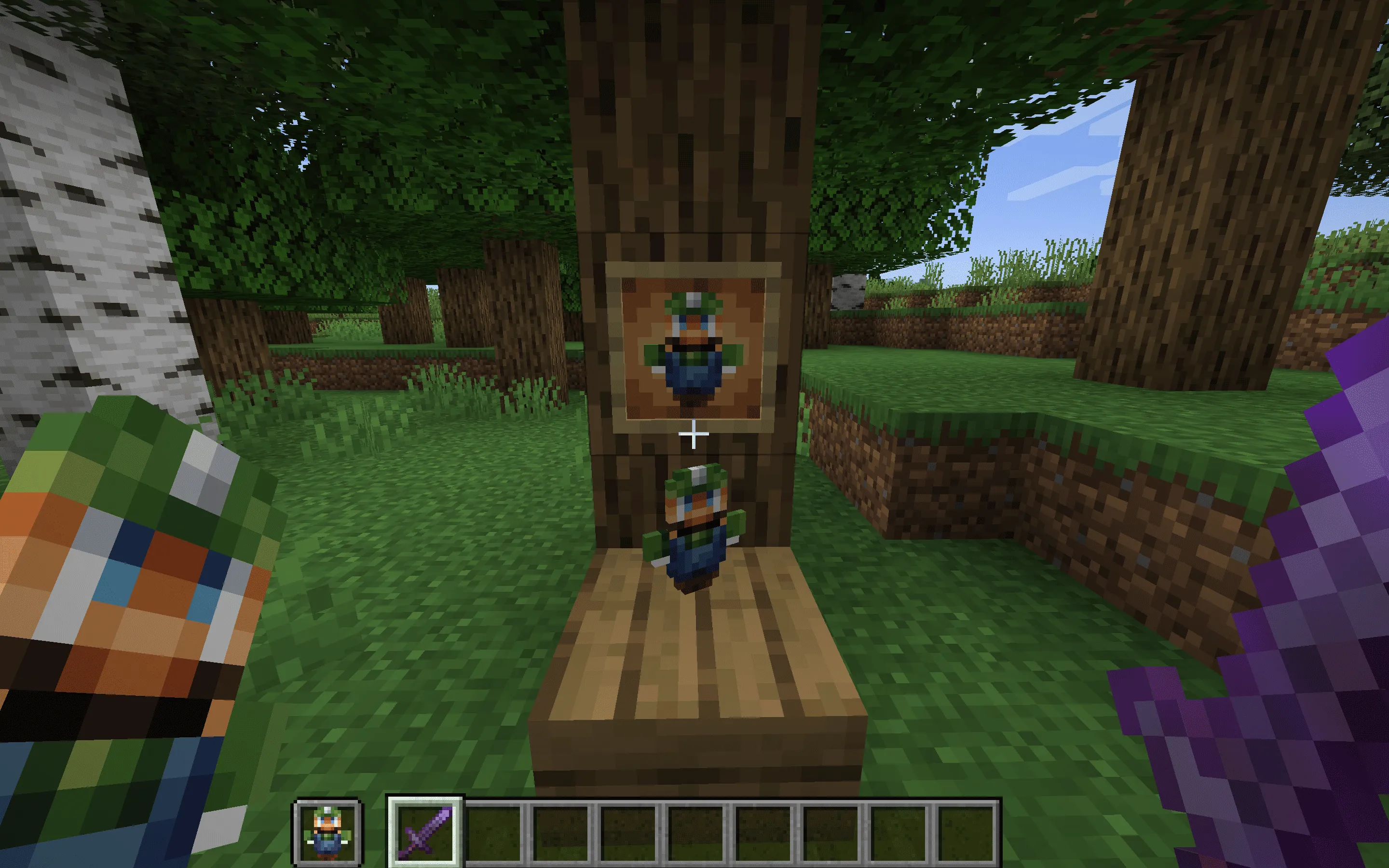 Luigi Totem of Undying, Текстуры, Minecraft