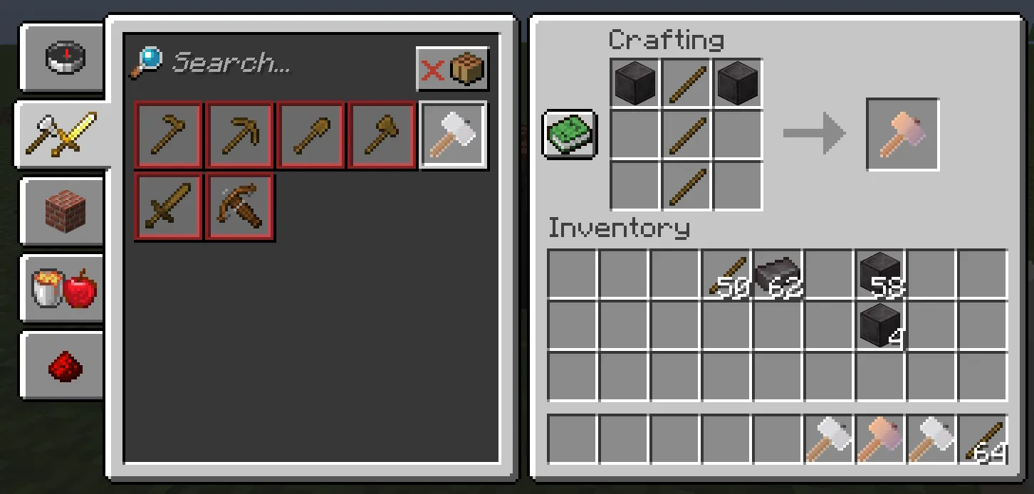 Hammer Me, Моды, Minecraft