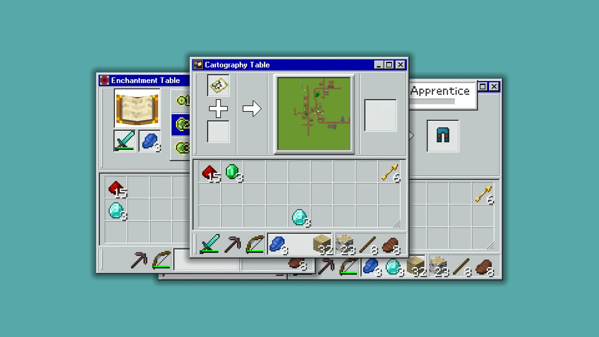 System 98 (Windows 98 Themed GUI), Текстуры, Minecraft