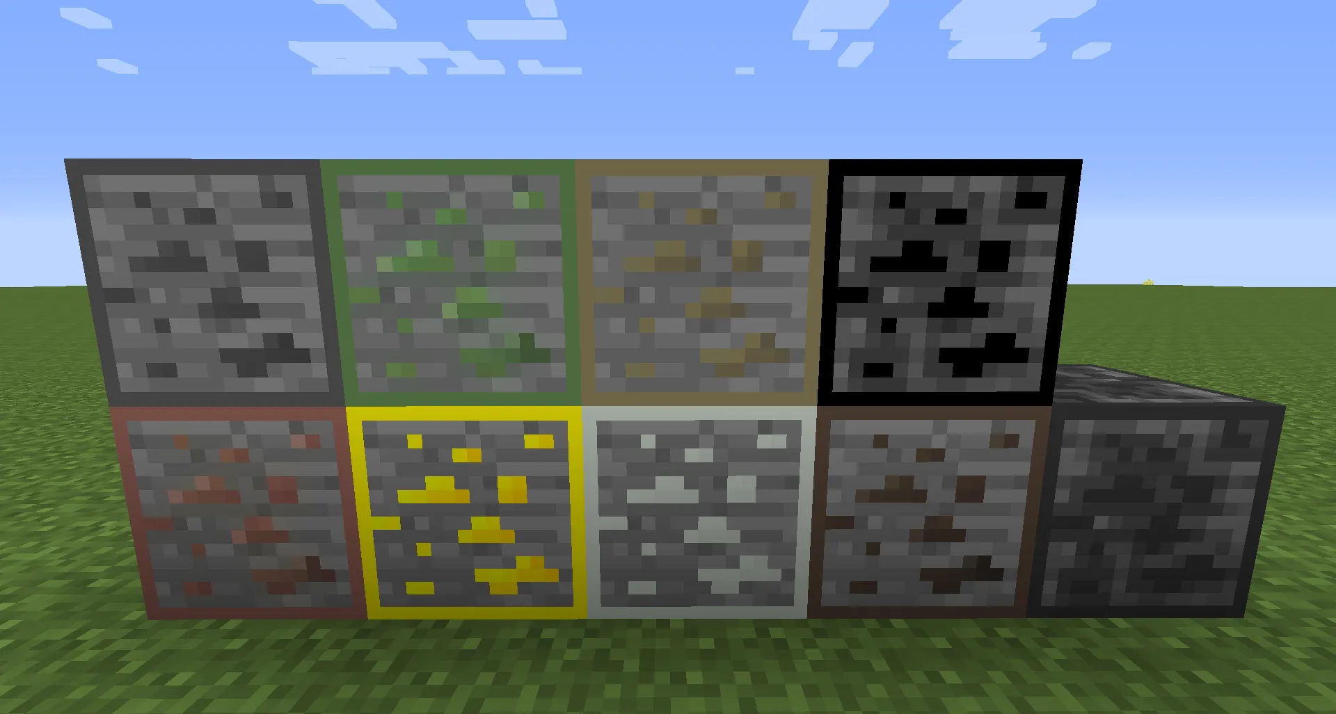 Ore Grids, Текстуры, Minecraft