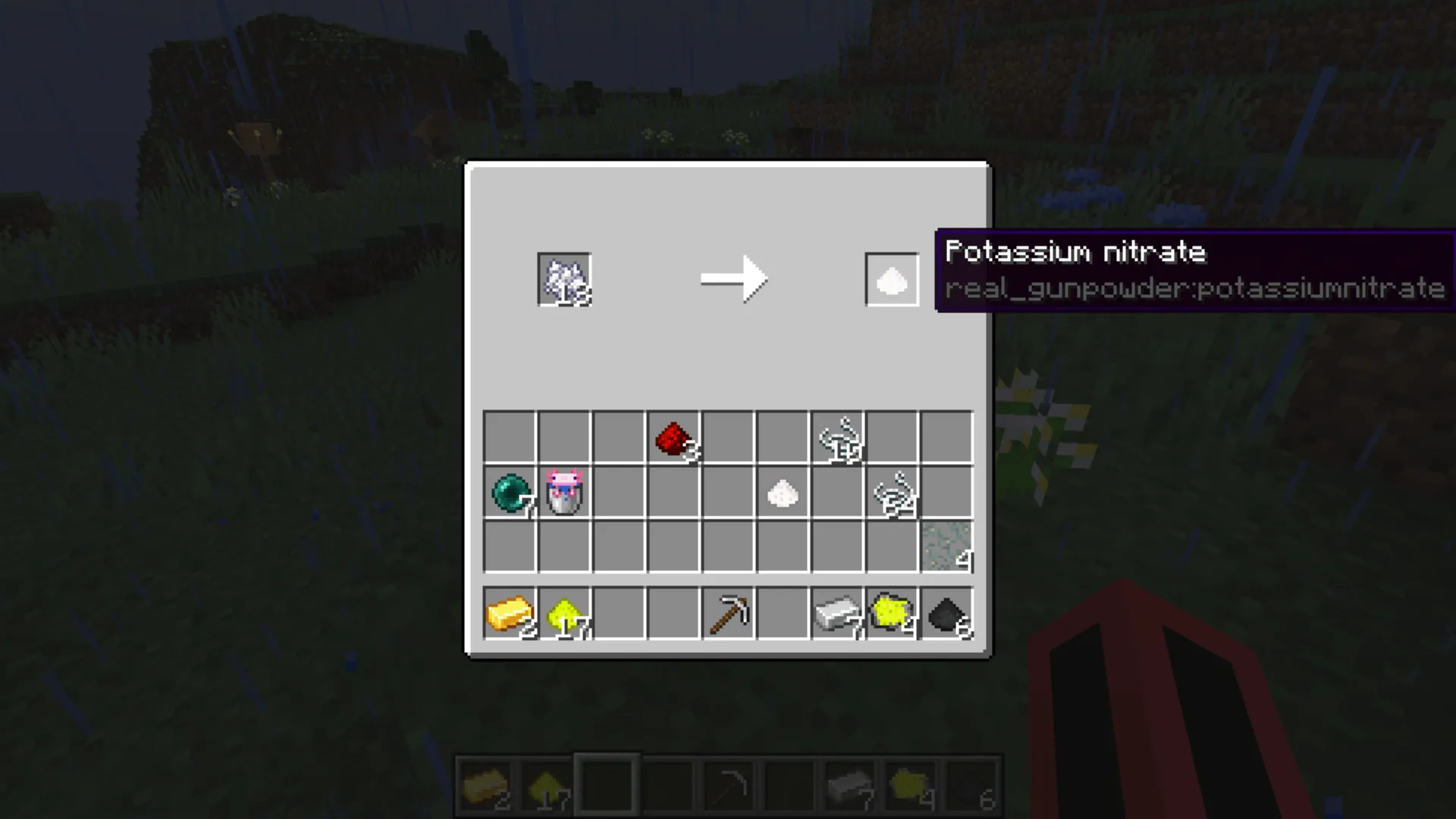 Realistic gunpowder mining, Моды, Minecraft