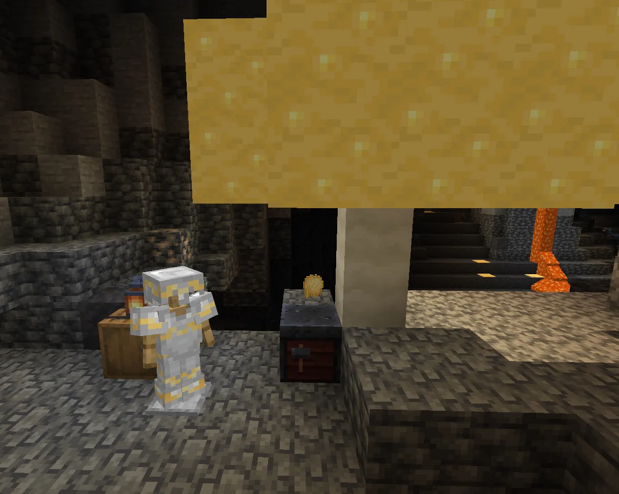 Golden Glowing Grotto, Текстуры, Minecraft