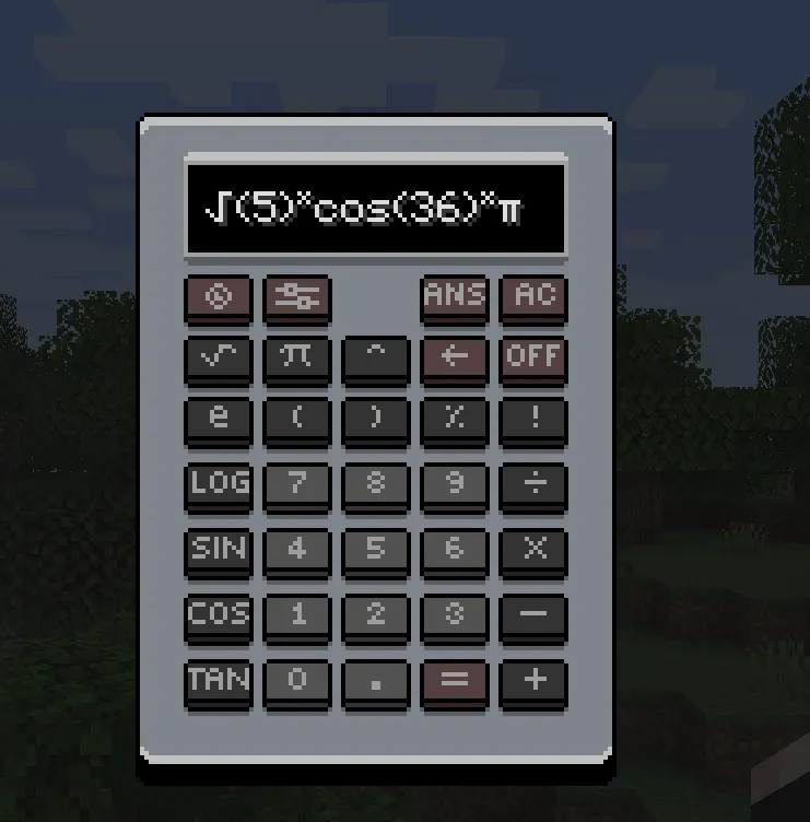 MineMath — скриншот 2 (Моды, Minecraft)