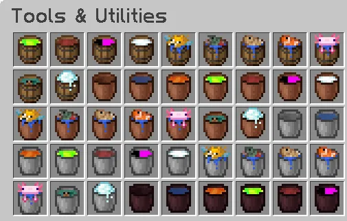 EssentiallyBuckets, Моды, Minecraft