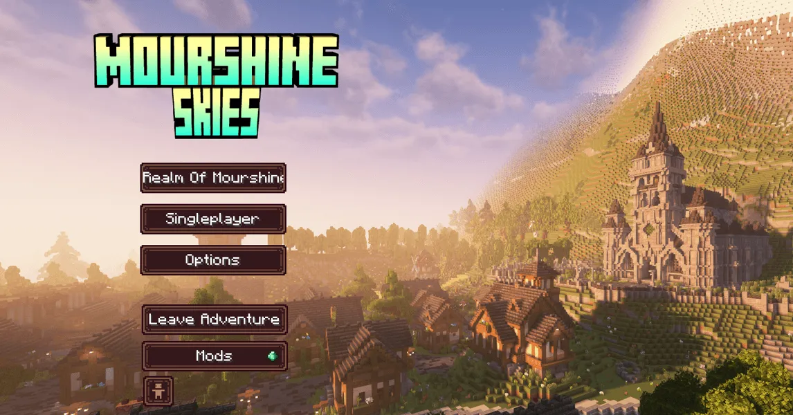 Mourshine Skies [MMORPG] — скриншот 4 (Модпаки, Minecraft)