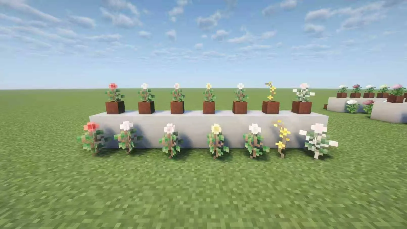 More Ornamental Plants — скриншот 1 (Моды, Minecraft)