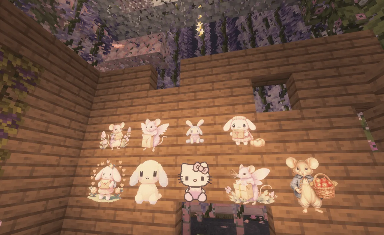 cute sticker lamps — скриншот 3 (Моды, Minecraft)