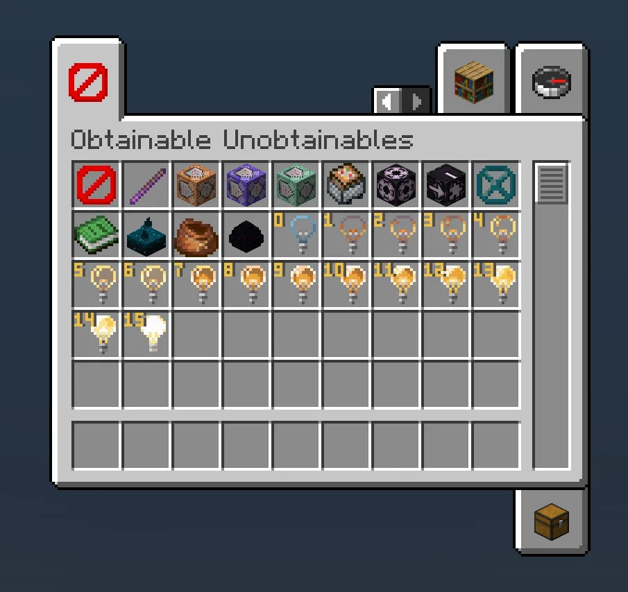 Obtainable Unobtainables — скриншот 1 (Моды, Minecraft)