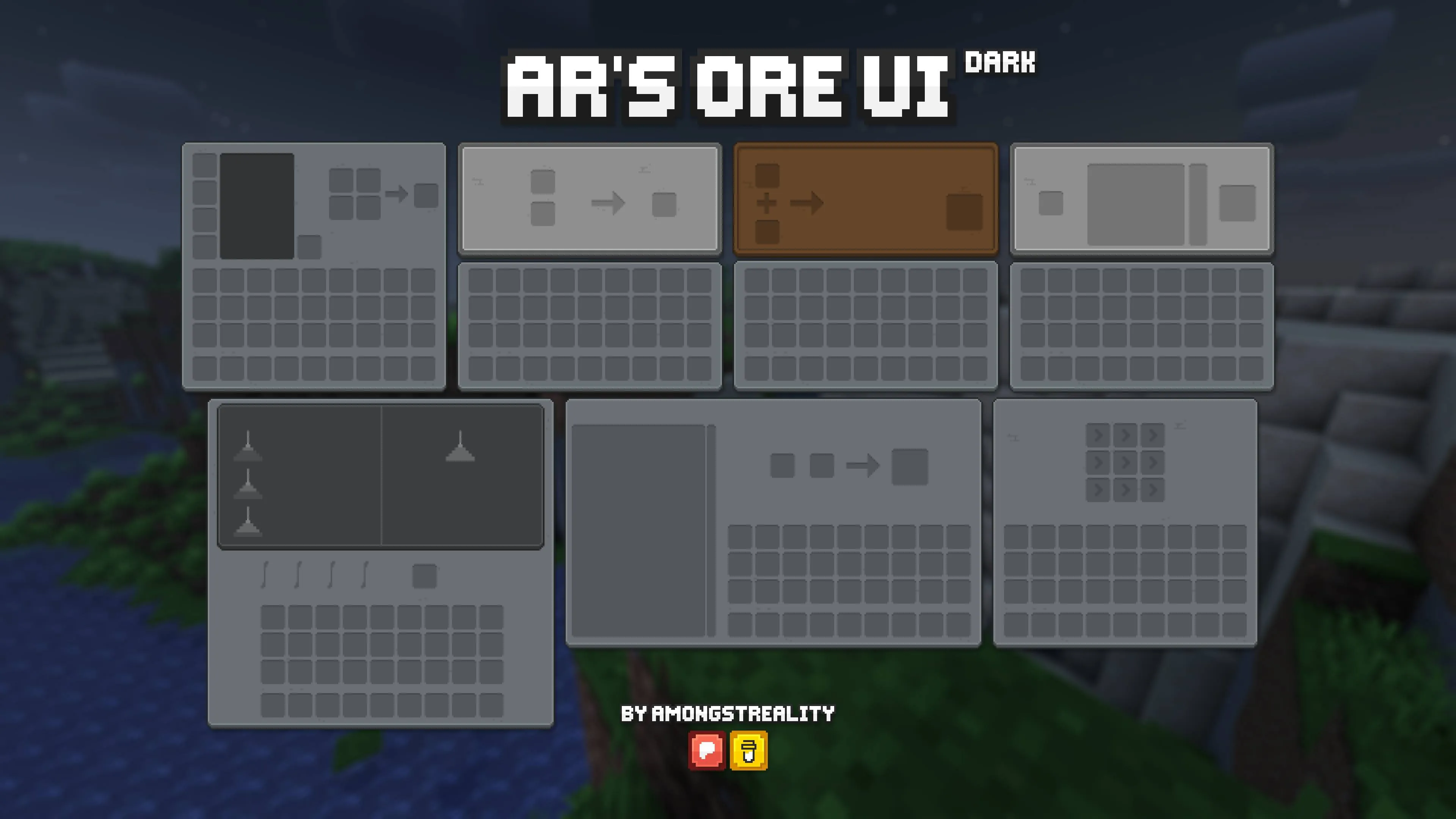 AR's OreUI Dark — скриншот 2 (Текстуры, Minecraft)