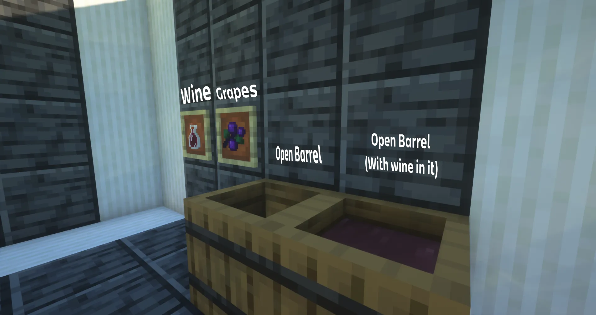 What in Wine-ation, Моды, Minecraft