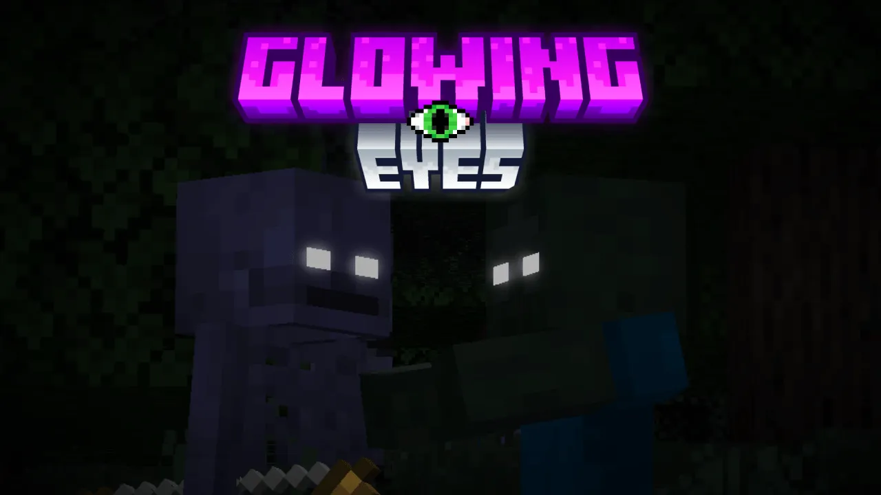 Glowing Eyes — скриншот 1 (Текстуры, Minecraft)