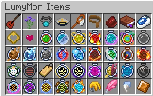 LumyMon, Моды, Minecraft
