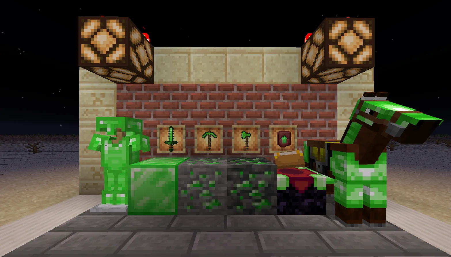 Marcel's Green Diamonds — скриншот 1 (Текстуры, Minecraft)