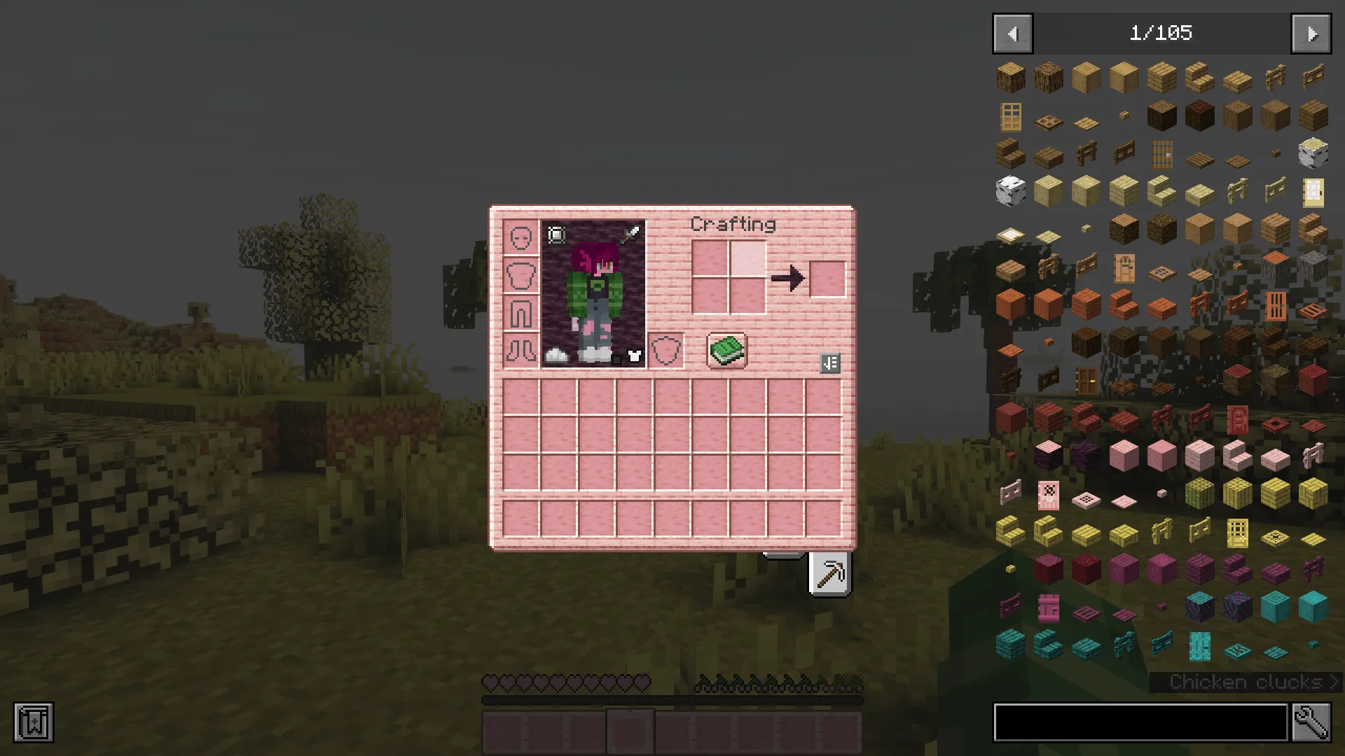 Cosmo's Comfy Cherry GUI Overhaul — скриншот 3 (Текстуры, Minecraft)