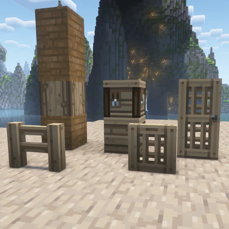 Whimscape x Oh The Biomes We've Gone — скриншот 11 (Текстуры, Minecraft)