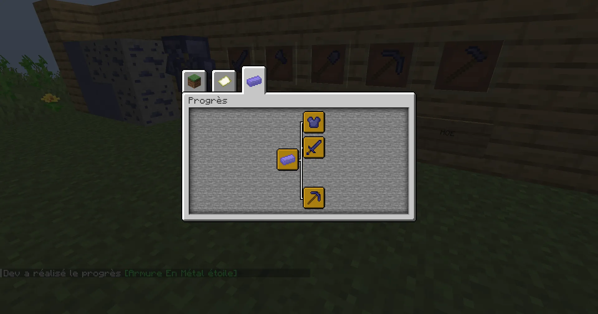 Métal étoile, Моды, Minecraft