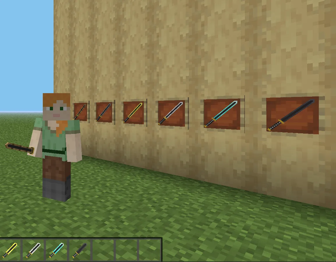 Byakkos 3D Swords — скриншот 3 (Текстуры, Minecraft)
