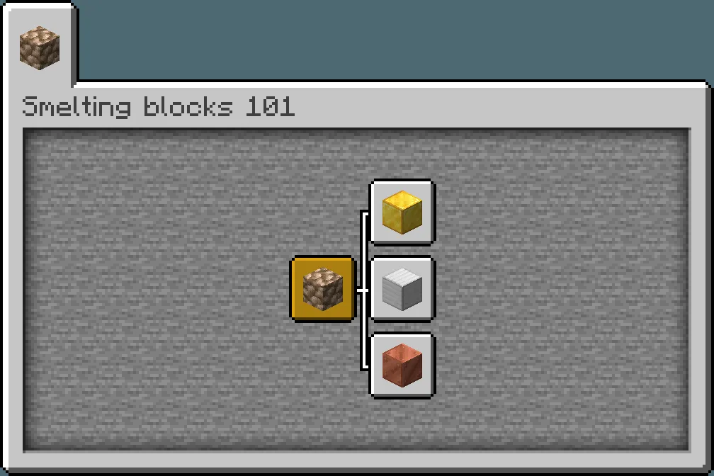 Raw Ore to Blocks, Дата-паки, Minecraft