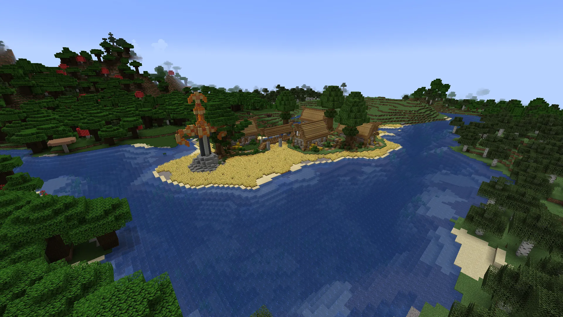 Medieval Fantasy Style Themed Kingdoms and Landscape, Карты, Minecraft