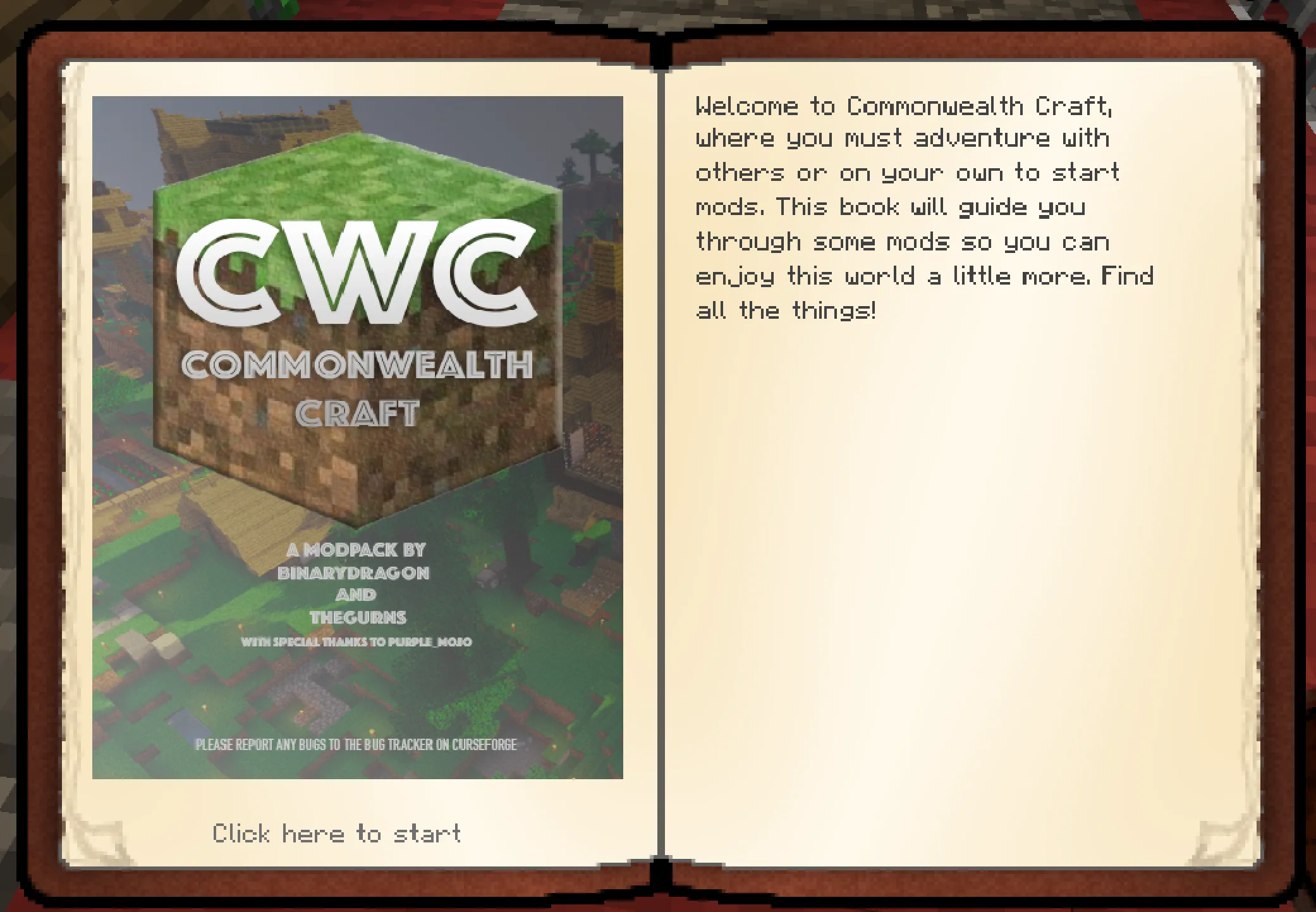 Commonwealth Craft, Модпаки, Minecraft