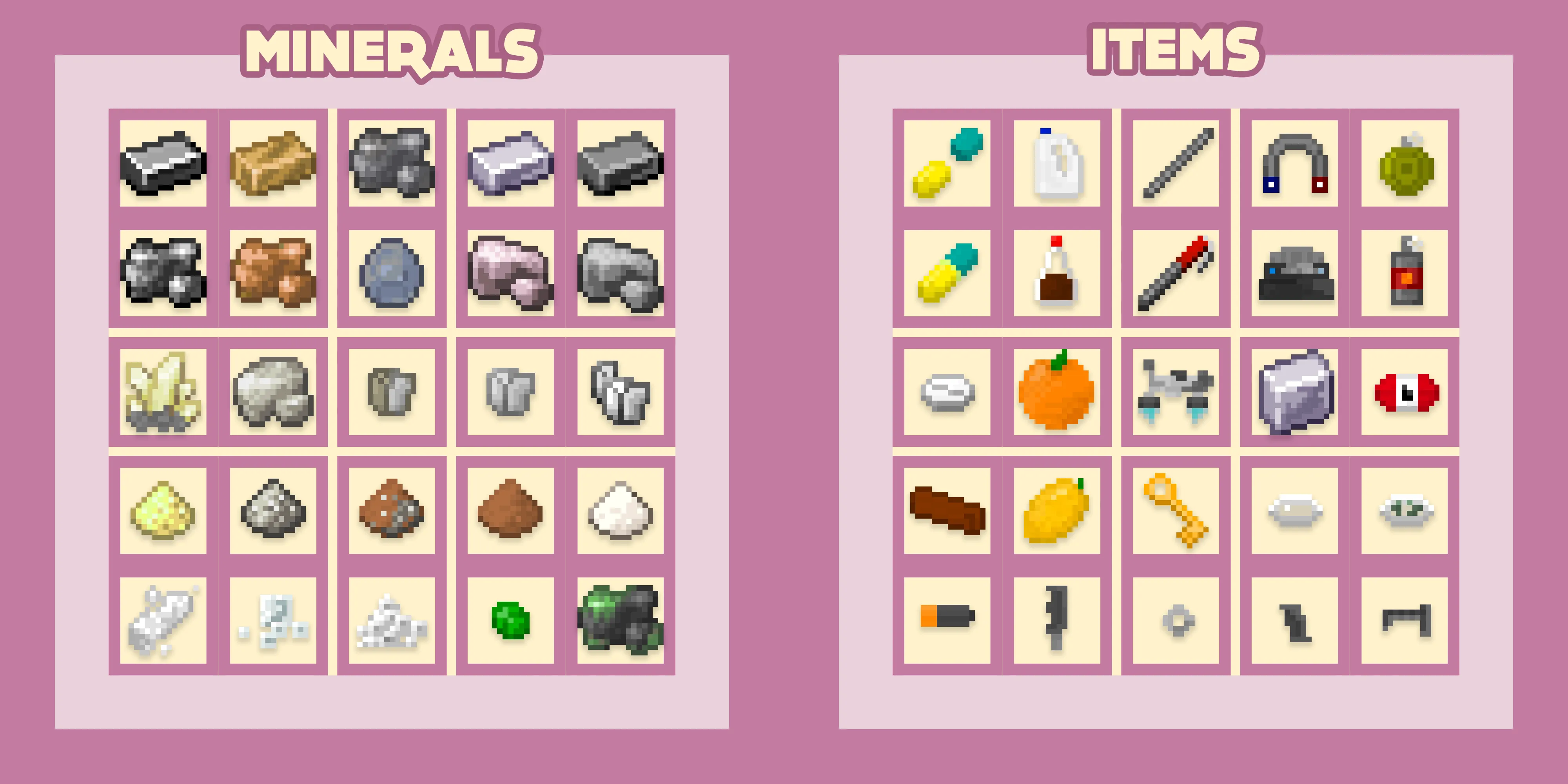 Tam's Chemistry, Моды, Minecraft