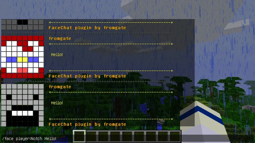 FaceChat, Плагины, Minecraft