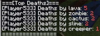 A Simple Death Counter — скриншот 2 (Моды, Minecraft)