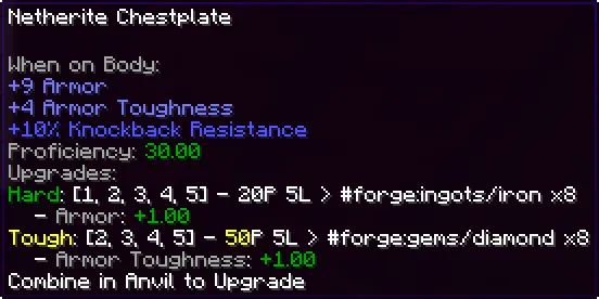 Gear Upgrades — скриншот 2 (Моды, Minecraft)