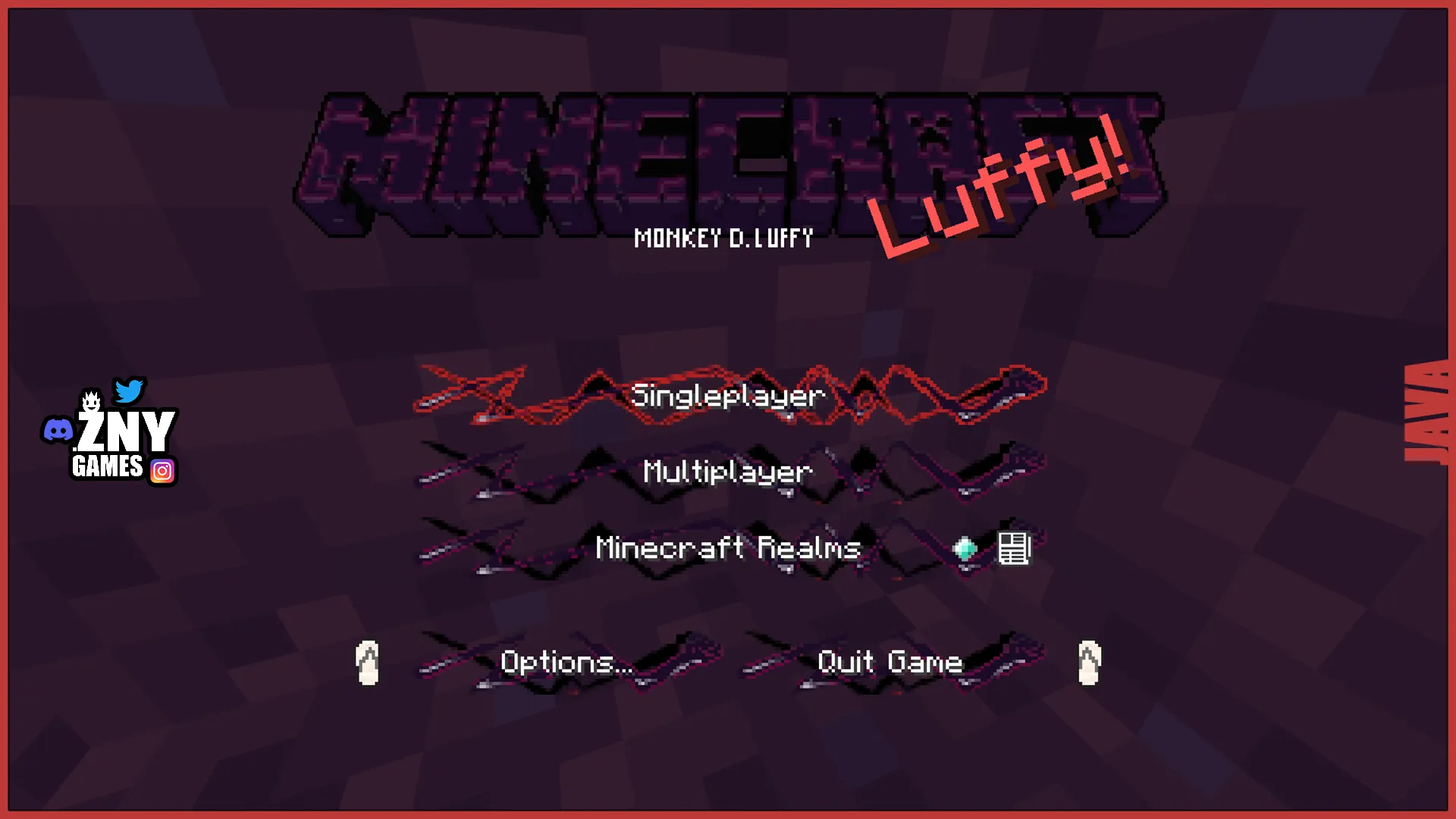 Luffy, Текстуры, Minecraft