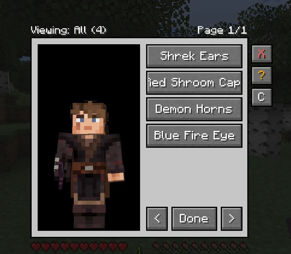 Hats (Classic), Моды, Minecraft