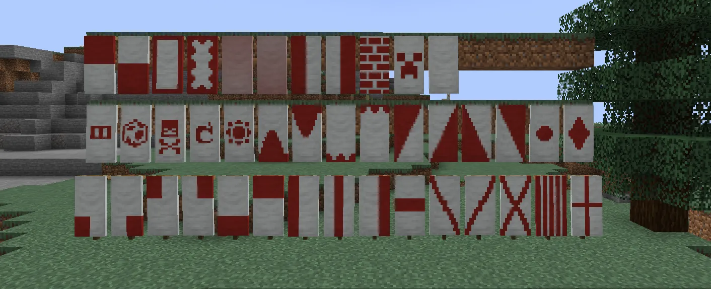 Pixel Consistent Banners, Текстуры, Minecraft