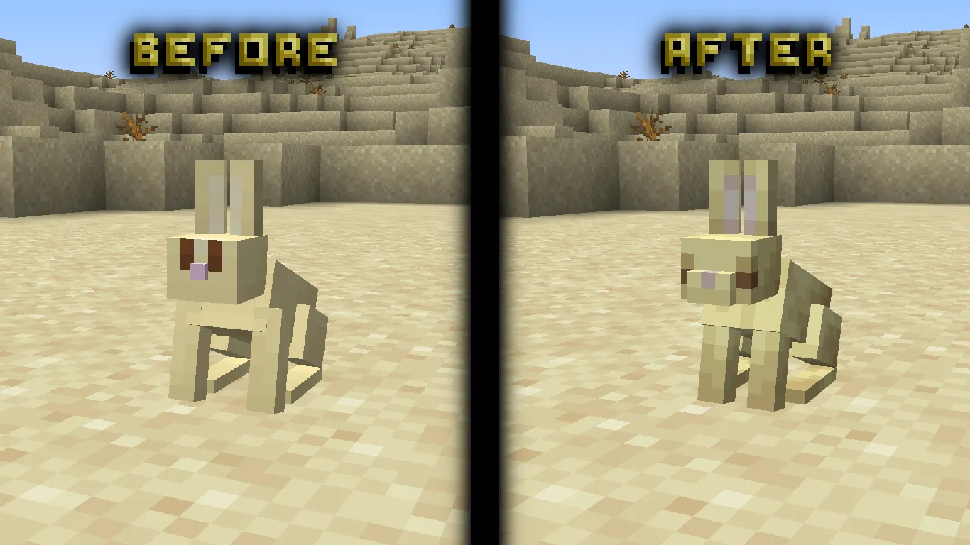 Remodeled Rabbit — скриншот 1 (Текстуры, Minecraft)