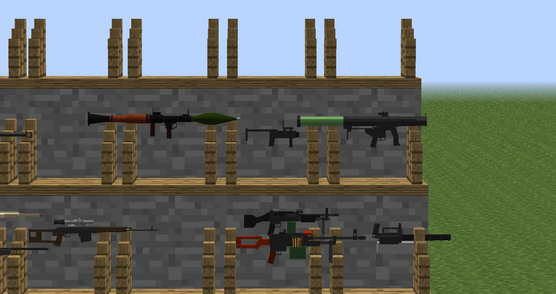 HandMadeGuns&VehicleModEX — скриншот 3 (Моды, Minecraft)